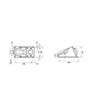 Priza industriala aparenta 90°  - IP44 - 2P 16A 40-50V 50-60HZ - WHITE - 12H - Strangere cu surub