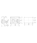 Priza industriala cu interblocaj - WITH BOTTOM - WITHOUT FUSE-HOLDER BASE - 2P+E 16A 100-130V - 50/60HZ 4H - IP44