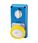 Priza industriala cu interblocaj verticala - WITHOUT BOTTOM - WITHOUT FUSE-HOLDER BASE - 2P+E 16A 100-130V - 50/60HZ 4H - IP67