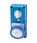 Priza industriala cu interblocaj verticala - WITHOUT BOTTOM - WITH FUSE-HOLDER BASE - 2P+E 16A 200-250V - 50/60HZ 6H - IP67