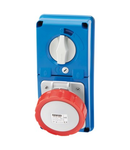 Priza industriala cu interblocaj verticala - WITHOUT BOTTOM - WITH FUSE-HOLDER BASE - 2P+E 16A 380-415V - 50/60HZ 9H - IP67