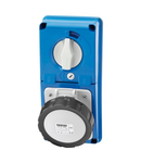 Priza industriala cu interblocaj verticala - WITHOUT BOTTOM - WITH FUSE-HOLDER BASE - 3P+E 16A 480-500V - 50/60HZ 7H - IP67