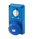 Priza industriala cu interblocaj verticala - WITHOUT BOTTOM - WITH FUSE-HOLDER BASE - 2P+E 63A 200-250V - 50/60HZ 6H - IP67