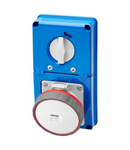 Priza industriala cu interblocaj verticala - WITHOUT BOTTOM - WITH FUSE-HOLDER BASE - 2P+E 63A 380-415V - 50/60HZ 9H - IP67