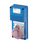 Priza industriala cu interblocaj verticala - WITHOUT BOTTOM - SAFETY TRANSFORMER - 2P 16A 230/24V 160VA - IP67