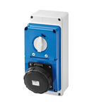 Priza industriala cu interblocaj verticala - WITH BOTTOM - WITH FUSE-HOLDER BASE - 3P+E 63A 480-500V - 50/60HZ 7H - IP67