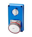 Priza industriala cu interblocaj verticala - WITHOUT BOTTOM - WITHOUT FUSE-HOLDER BASE - 2P+E 63A 380-415V - 50/60HZ 9H - IP67