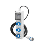 Q-DIN 5 ASD - MOBILE-PORTABLE - WIRED - WITH CABLE AND PLUG - 3 2P+E 16A IEC309 + 1 PRESA STANDARD TEDESCO 16A - IP44