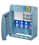 Organizator Q-BOX 4 - WITH TERMINAL BLOCK - WIRED - CBF - 2 2P+E 16A + 2 3P+E 16A + 1 3P+E 32A - IP55