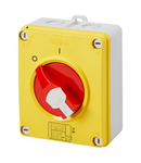 ISOLATOR - HP - EMERGENCY - ISOLATING MATERIAL BOX - 32A 4P - LOCKABLE RED KNOB - IP66/67/69