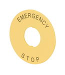 PALTE - MASHROOM-HEAD EMERGENCY BUTTON - ROUND - YELLOW