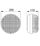 Corp de iluminat BOLLA 200 - WIRED - LED 1000 LUMEN - 4000K - 220/240V - 50/60 HZ - IP55 - GRAPHITE GREY