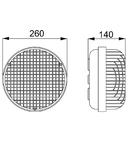 Corp de iluminat BOLLA 260 - WIRED - 2000 LUMEN LED - 4000K - 220/240V - 50/60 HZ - IP55 - GRAPHITE GREY