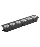 METROLIGHT - LINEAR - 6X4W WHITE LED 6300K - 220/230V 50/60HZ - IP67 - 6 module - BLACK