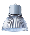 Lampa suspendata pentru hala HERCULES - WITH LAMP - STRIPED OPTIC - OPEN OPTIC - 250W ME E40 230V-50HZ - IP20 - CLASS I - GREY RAL 7035