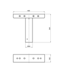 FLOODLIGHTS - POLE MufaS - POLE HEAD 76 mm - LENGTH 400 mm