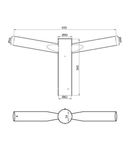 STREET LIGHTING - DOUBLE POLE HEAD Mufa - 76-60 mm