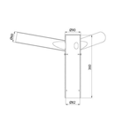 STREET LIGHTING - TRIPLE POLE HEAD Mufa - 76-60 mm