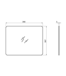 Proiector TITANO - TEMPERED TRANSPARENT GLASS - FOR FRAME WITH SLOTS OR HOOKS