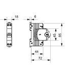 COMPACT Siguranta automata - MTC 45 - 1P+N CHARACTERISTIC C 2A - 1MODULE