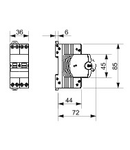 COMPACT Siguranta automata - MTC 45 - 4P CHARACTERISTIC C 6A - 2module