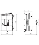 RESTART RM TOP - TO BE COUPLED WITH MDC/MT+BD/MTC/MT - 230 V - 4 module EN 50022