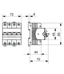 Siguranta automata - MT 60- 4P CHARACTERISTIC C 1A - 4 module