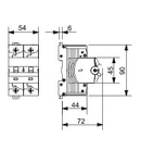 HIGH PERFORMANCE Siguranta automata - MTHP 250 - 2P CHARACTERISTIC C 20A - 3 module