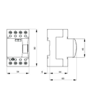 Intrerupator diferential - IDP - 4P 25A TYPE AC INSTANTANEOUS Idn=0,03A - 3 module