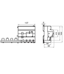 ADD ON Intrerupator diferential FOR MTHP CIRCUIT BREAKER - 3P 125A TYPE AC INSTANTANEOUS Idn=0,03A - 6 module