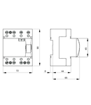 Intrerupator diferential - IDP - 4P 125A TYPE AC INSTANTANEOUS Idn=0,03A - 4 module