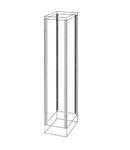 UPRIGHTS AND FUNCTIONAL FRAME - EXTERNAL COMPARTMENT - QDX 1600 H - 400X1800MM