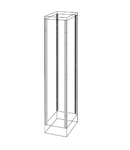 UPRIGHTS AND FUNCTIONAL FRAME - EXTERNAL COMPARTMENT - QDX 1600 H - 400X2000MM