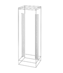 REDUCED UPRIGHTS AND FUNCTIONAL FRAMES - SIDE COMPARTMENT - QDX 1600 H - 1800X600MM