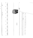 WIRING TRUNKING VERTICAL SUPPORTS - QDX - 4 PIECES