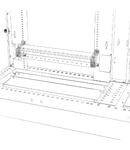 PAIR OF SUPPORTS FOR HORIZONTAL TERMINAL BLOCK AND EARTH BAR - QDX