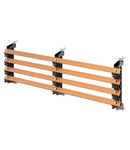 PAIR OF BUSBAR-HOLDER - FOR FLAT BUSBARS 30x10 - 630A - FOR STRUCTURES D=400 - SIDE COMPARTMENT - FOR QDX 630H