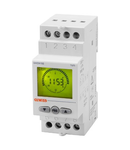 ASTRONOMICAL SWITCH - SIMPLIFIED PROGRAMMING - CHARGE RESERVE 5 YEARS - 1 CHANGEOVER CONTACT - 2 module