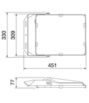 Lampa proiector  tip ELIA FL - STAND ALONE - L2 - ASYMMETRICAL OPTIC - CRI 80 4000 K - IP66 - CLASS I - BLACK