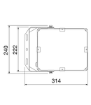 Lampa proiector  tip ELIA FL - STAND ALONE - XL2 - OPTIC ASYMMETRIC - CRI 80 3000 K - IP66 - CLASS I - BLACK