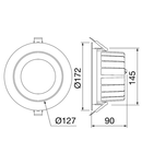 Corp de iluminat spot tip ELIA AL - STAND ALONE - M2 - 36° OPTIC - CRI 80 3000 K - IP40/IP54 - CLASS II - WHITE