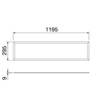 Corp de iluminat panel LED tip ELIA DL - STAND ALONE - M1 - OPAL DIFFUSED OPTIC - CRI 80 3000 K - IP20/IP40 - CLASS II - WHITE