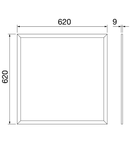 Corp de iluminat panel LED tip ELIA DL - STAND ALONE - M3 - OPAL DIFFUSED OPTIC - CRI 80 3000 K - IP20/IP40 - CLASS II - WHITE