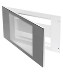 DOMO CENTER - ENCLOSURE - 40 module - DOOR SMOKED TRANSPARENT GLASS - WHITE RAL 9003