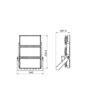 Proiector LED  tip SMART [PRO] 2.0 - 3X2 module - S1 SYMMETRICAL - 3000K CRI>70 - IP66 - CLASS I