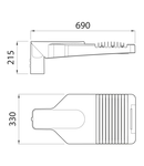 Lampa stradala ROAD [5] - MEDIUM - 3 (3X3 LED) - STAND ALONE - WIDE OPTIC - 3000 K - 1A - IP66 - CLASS I