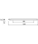 ELIA WL - STAND ALONE - 1200MM - CRI> 80 4000 K - IP66 - CLASS I