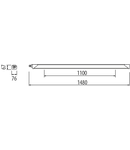 ELIA WL - STAND ALONE - 1500MM - CRI> 80 4000 K - IP66 - CLASS I