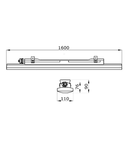 Corp de iluminat cu led liniar etans SMART[3] - Difuzor opal - Conector conexiune rapida - DALI - 1600MM - 4000 K (CRI 80) - 220/240V 50/60HZ - IP66/IP69 - CLASS II