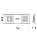 Corp de iluminat cu led SMART [4] - HE - 2 module - STAND ALONE - ON / OFF - ASYMMETRICAL OPTIC - 4000 K - IP66 - CLASS I